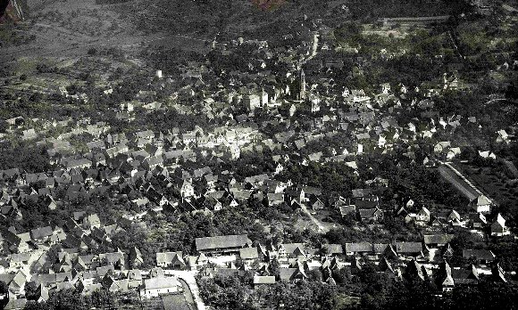 Malsch Luftaufnahme 1928